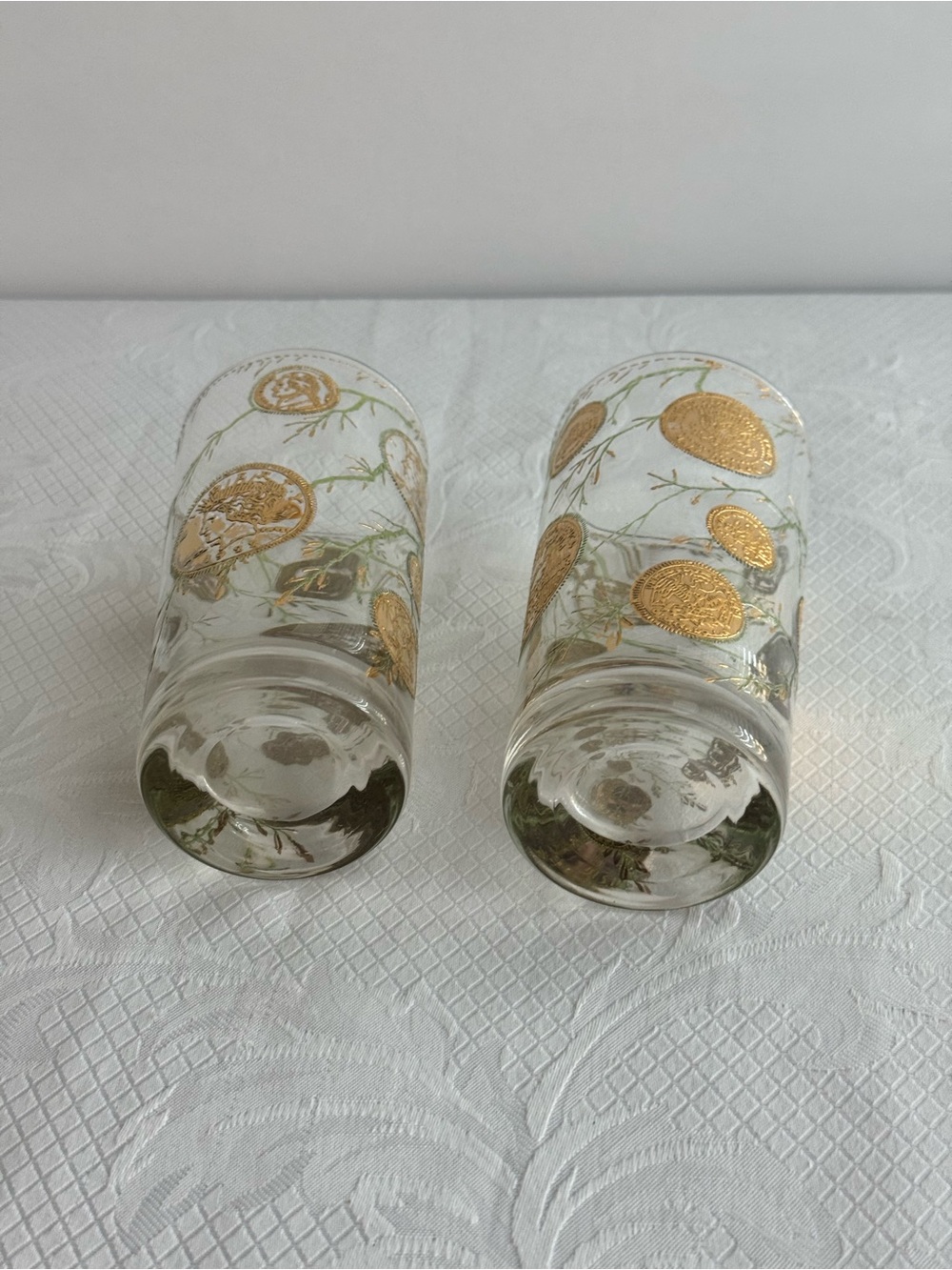 Vintage Culver Midas 22K Gold Coin Highball Glasses (Set of 2) Barware - Picture 14 of 15